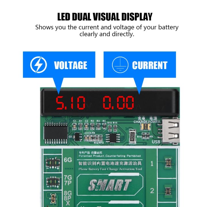 Universal Battery Fast Charge Activation Circuit Board Test Fixture Kit For iOS/ Android Phone