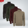 Mens Premium Cotton Turtleneck Long Sleeve Knit Sweater From Levin.