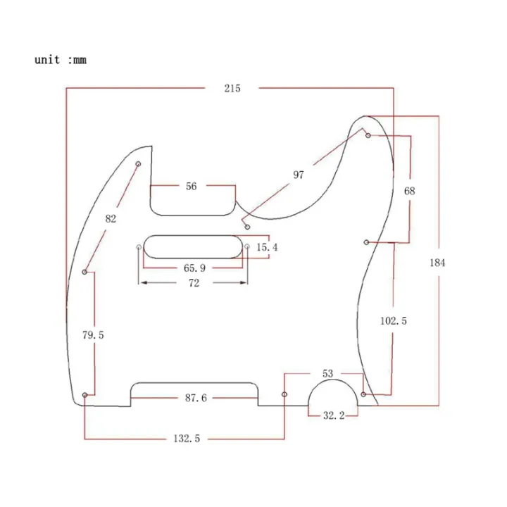 Black%208%20Hole%20Tele%20Guitar%20Pickguard%20Metal%20Pick%20Guard%20for%20Telecaster%20-%20Image%208