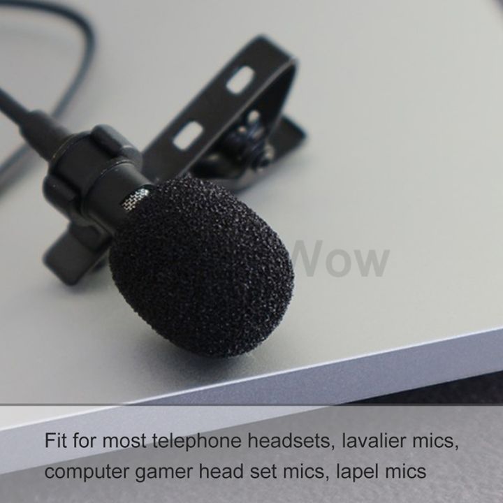 BlueWow%20Black%20Mic%20Protector%20Replacement%20Headset%20Foam%20Covers%20Windscreen%20Windshield%20Sponge%20Covers%20Microphone%20Cover%20for%20Meeting%20Mic%20%5BZX01%5D%20-%20Image%208