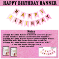Hello Kitty Theme Birthday Decoration Combo Pack – With Birthday Banner, Foil Backdrop Curtain, HQ Balloons, Confetti With Arch & Both Site Tape Full Package- (Pack of 85 Pcs). 
