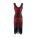 Women's 1920s Vintage Sequin Full Fringed Deco Inspired Flapper Dress Roaring 20s Great Gatsby Fall Cloths Dress Vestidos. 