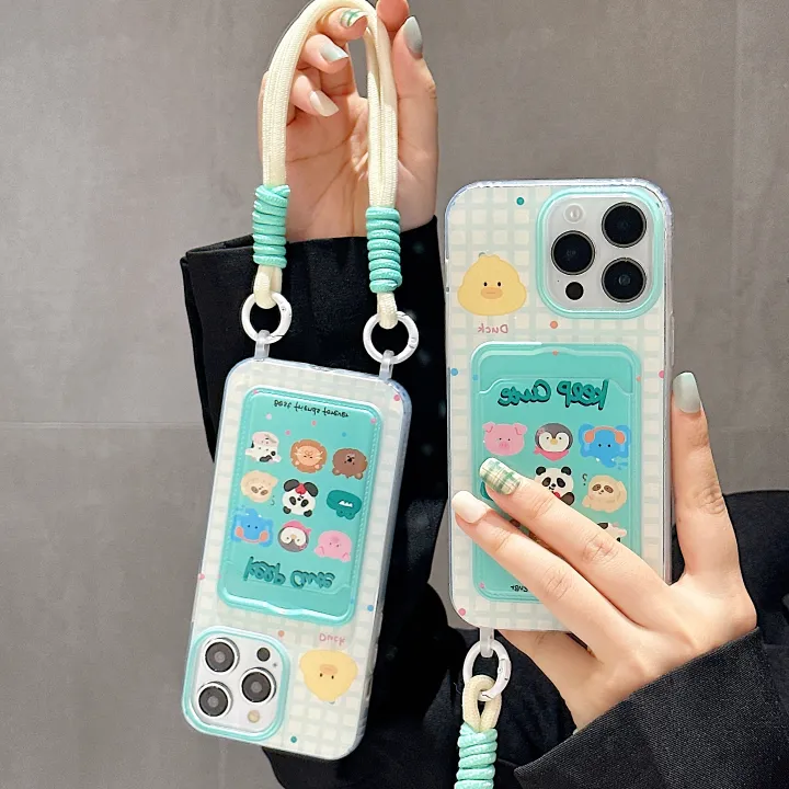 Olige%20%20Case%20%20For%20iPhone%2011%2012%2013%2014%2015%20Pro%20Max%20Anime%20cartoon%20small%20animals%20and%20cute%20Giekawa%20creative%20insertable%20Kaka%20bag%20with%20wrist%20strap%20phone%20case%20back%20cover%20-%20Image%206