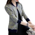 Grey Cotton Long Sleeve Winter Jacket for Women Warm Casual Outerwear Available in M L XL Sizes. 