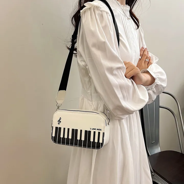 Fashion%20Note%20Girl%20Piano%20Black%20&%20White%20Small%20Square%20Bag%20New%20Bag%20Bag%20Women's%20Bag%20One%20Shoulder%20Crossbody%20Bag%20-%20Image%202