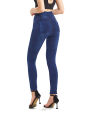 VISNXGI Stretchy Solid Color Plus Size Jeggings Fashion False Jeans Women Tight Seamless Pocket Leggings Soft Pencil Pants.