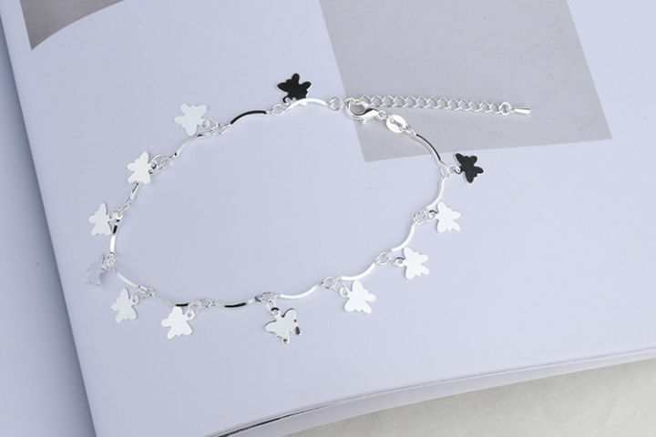 New%20Korean%20Style%20Butterfly%20Charm%20Anklet%20or%20Bracelet%20for%20Women%20Silver%20Plated%20Adjustable%20Chain%20Fashion%20Jewelry%20-%20Image%206