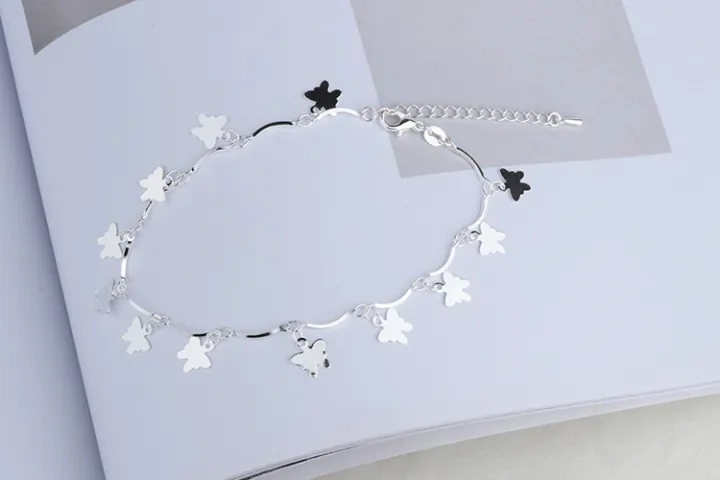 New%20Korean%20Style%20Butterfly%20Charm%20Anklet%20or%20Bracelet%20for%20Women%20Silver%20Plated%20Adjustable%20Chain%20Fashion%20Jewelry%20-%20Image%206