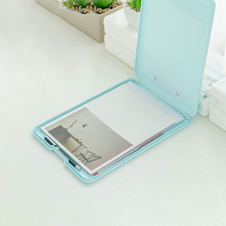 A4%20File%20Bag%20Test%20Paper%20Storage%20File%20Box%20Multifunctional%20Plastic%20Office%20Stationery%20Transparent%20-%20Image%203