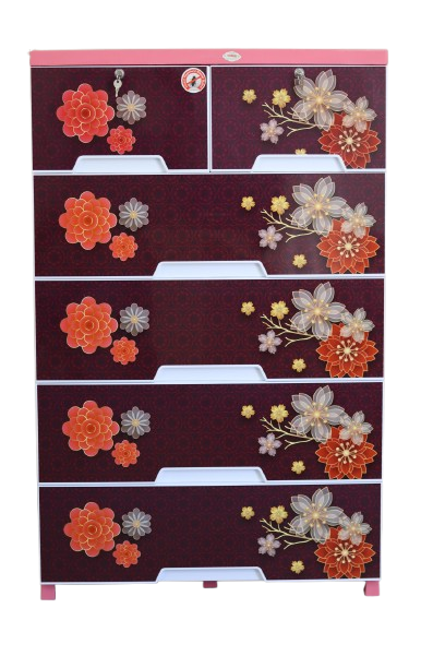 Hamko Big Regular Wardrobe 6 Drawer 3Lock