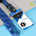 Business Credit Card Holder Multifunctional ID Card Work Badge Card Holder with Lanyard Work Permit Work Card Holder Transparent Certificate Set Protector Case Cover for Men and Women. 