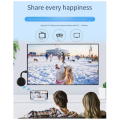 Wireless Display Adapter WiFi Screen Cast Mirroring Media Streaming Receiver for Phone/PC/Tablet to Display TV Projector Easy Install Easy to Use. 