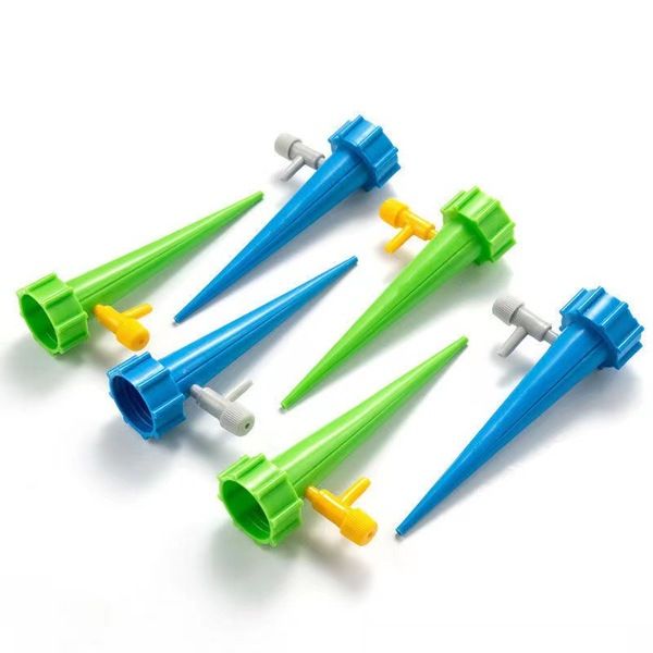 5 PCS Plant Auto Watering Spike with Control Valve Automatic Irrigation Water Spike Dripper