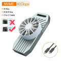 MAIWO 40Gbps NVMe M.2 SSD Enclosure USB4 Aluminum M2 External Case Compatible with 8Tb Thunderbolt 4/3 Type-C NVME M.2 SSD Case.