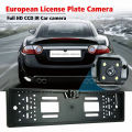 12LED License Plate Frame Car Camera Universal CCD 170 Degree HD Waterproof Night Vision Rear View Reversing Camera. 