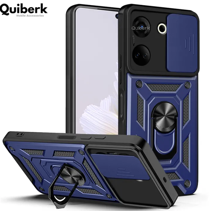 Quiberk%20for%20Tecno%20Camon%2020%204G%20Phone%20Case%20Slide%20Camera%20Cover%20Magnetic%20Kickstand%20Hard%20Shockproof%20Armor%20Back%20Casing%20-%20Image%202