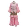Gorgeous baby party naira cut Heavy embroidery with -6 to 9 year Dress for Girls.
