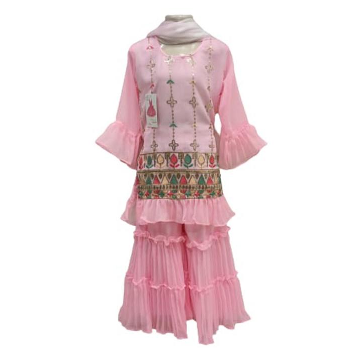 Gorgeous baby party naira cut Heavy embroidery with -6 to 9 year Dress for Girls