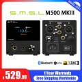 SMSL M500MKIII M500MK3 MQA-CD HIFI Decoder Bluetooth Headphone Amplifier AMP ES9038pro MQA DAC Support LDAC APTX-HD SBC AAC. 