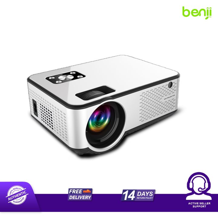 Tophoniex C9 Miracast Portable Projector 4200 Lumens Built-in Lens 1080p Resolution Supports Noise Reduction Mini Projector