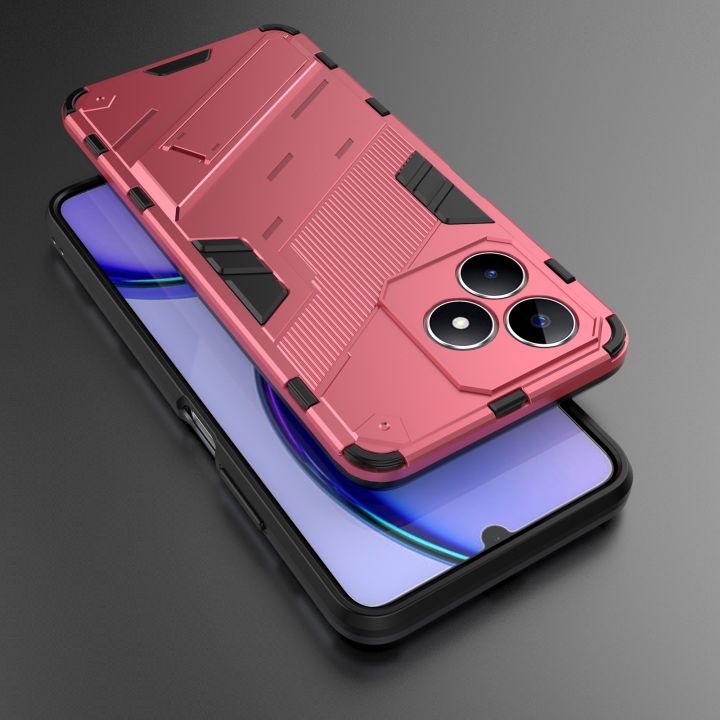 %EF%BC%88COD%20Available)Punk%20Armor%202%20in%201%20PC%20+%20TPU%20Phone%20Case%20with%20Holder%20For%20Realme%20C53%204G%20-%20Image%202