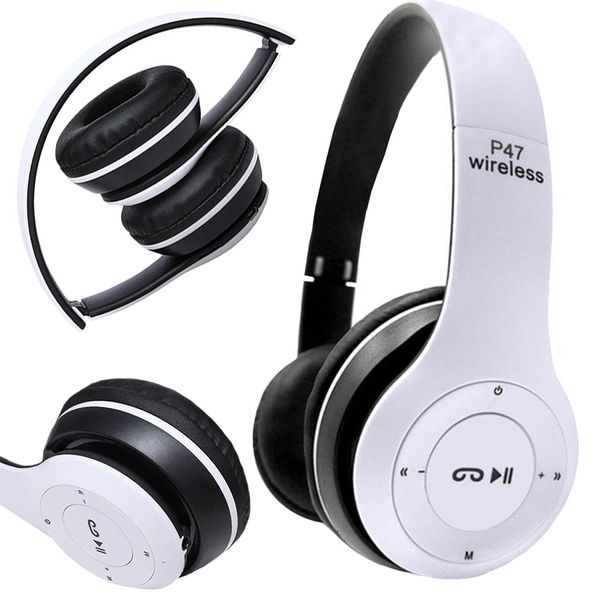 P47 True Wireless Bluetooth Over-Ear Headphones Foldable Bluetooth Stereo Headset Multi-Functional Wireless Headphones