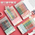 Languo handbook pen full set Morandi color gel pen large capacity student marker pen multi-color note-taking special.