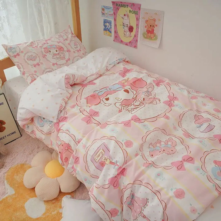 Kawaii%20Duvet%20Cover%20Sanrio%20Anime%20Cartoon%20MY%20Melody%20Cinnamoroll%20Kuromi%20Comforter%20Cover%20Bedding%20Set%20Children%20Girl%20Women%20Bed%20Decor%20-%20Image%203