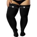 Plus Size Women Thigh High Winter Socks for Thick Thighs-Extra Long Over the Knee Stockings-Leg Warmer Boot Sock with Thigh Belt.