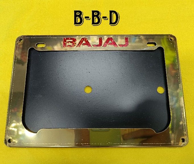 Bajaj New Design Motorcycle 2 part Number Plate Frame Holder