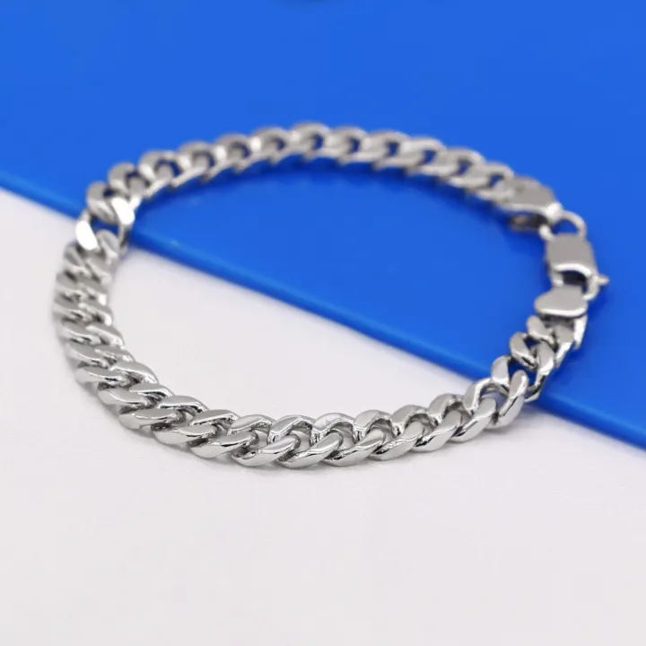 Classic%20Fashion%20Men%20100%25%20925%20Sterling%20Silver%20Bracelet%20Punk%20Style%20Cuban%20Chain%20Solid%20Silver%20-6%20MM/%206-9%20inches%20Bracelet%20Boy%20Jewelry%20-%20Image%206