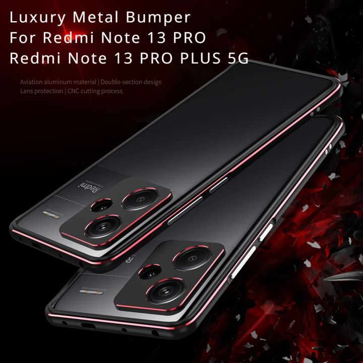 Redmi Note 13 PRO PLUS 5G Luxury Colorful Case Aluminum Bumper Metal Frame Cover For Xiaomi Redmi Note 13 PRO+ Phone Shell Funda