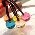 1PC Cute Kawaii Fairy Ponytail Rubber Ties Rope Korean Transparent Color Single Big Ball Simple Elastic Hair Band For Girl Children. 