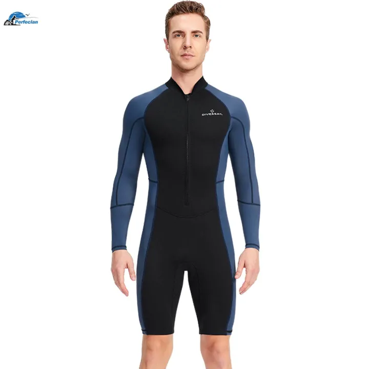 1.5mm%20Neoprene%20Men%20Wetsuit%20Diving%20Suit%20Keep%20Warm%20Long%20Sleeve%20Shorts%20Front%20Zip%20Protection%20XXXL%20-%20Image%205