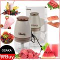 Osaka Japan Multifunction Blender 750ml - Meat Grinder - Multi-Purpose Bottom Grinder - Super Fast Fruit Blender - Osaka FP126-P - Capsule blender white color. 