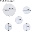 PDTYMWNG Silicone Resin , 2 Pcs Resin Tray Mold + 8 Pcs Coaster , Tray , Tray and Coaster Epoxy Set.