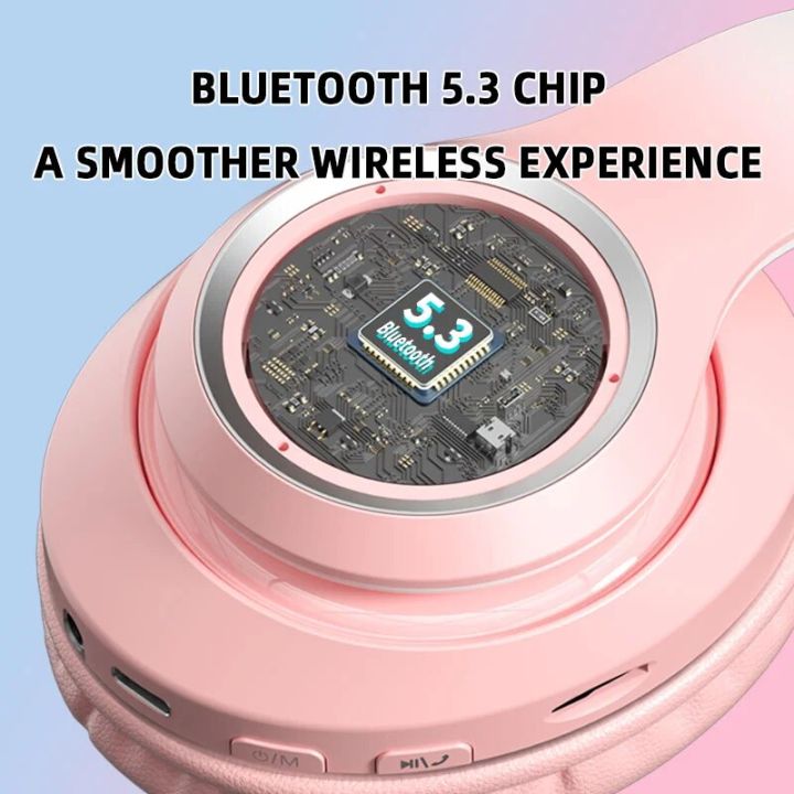Wireless%20Headphones%20Bluetooth%205.3%20Earphones%20Foldable%20Gaming%20Headset%20Sport%20Headphone%20with%20Mic%20Music%20Earbuds%20400mAh%20-%20Image%203