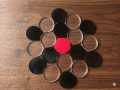Carrom Board Coins - 4 M M Thake 5 M M Goti.