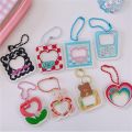 Cartoon Korea DIY Photocard Keychain Kpop Idol Star Photo Picture Frame Keyring Key Holder Gift Photo Display. 