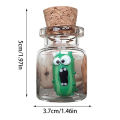 Miniature Glass Screaming Pickle In A Bottle Handmade Jars Of Screaming Pickle Sculpture Cute Tiny Pickle Mini Emotional Support Pickle Ornament For Pickle Lovers Party Home Decoration Fayshow.