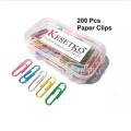Colorfull Plastic Gem Clip for Paper - Color Paper Clip 29mm - Gems Clip - Multicolor - 200 pis - জেমস ক্লিপ  - স্টক সাপেক্ষে পণ্যের ব্রান্ড ভিন্ন হতে পারে. 