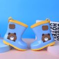 Children Rain Boots for Boys Cute Animals Water Shoes for Baby Girl Plush Warm Yellow Rain Boots Drop Shipping Rain Boots Kids. 