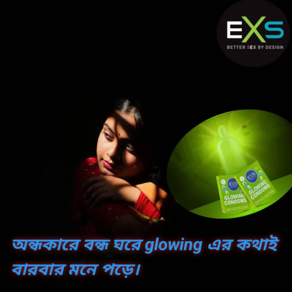 EXS Glow In The Dark Condom for Men | 3pcs Pack | UK