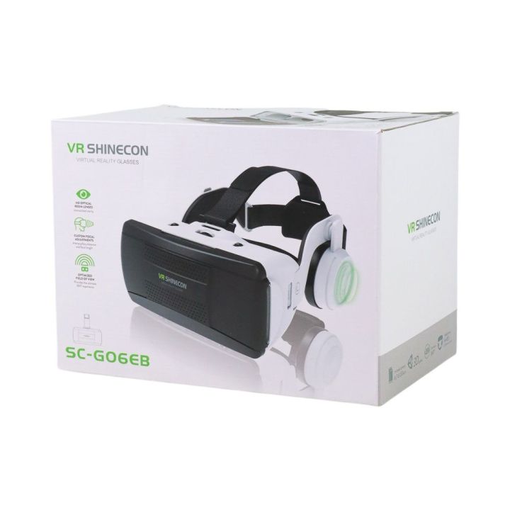 VR SHINECON G06EB Virtual Reality 3D Video Glasses Suitable for 4.7 inch – 6.1 inch Smartphone