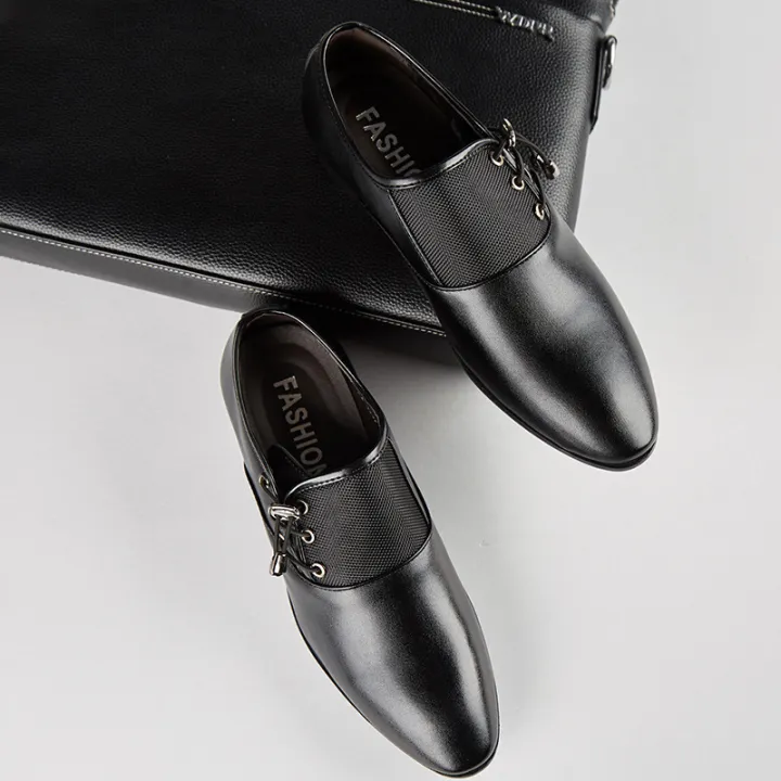 New%20plus%20Size%20Leather%20Shoes%20Men's%20Business%20Formal%20Shoes%20Versatile%20Wedding%20Shoes%20Soft%20Surface%20Black%20Casual%20Shoes%20One%20Piece%20-%20Image%202