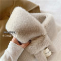 Winter Warm Furry Scarf Cloth Label sezf Super Warm and Western Style Imitation Fur Imitation Rabbit Fur Fake Collar Scarf for Women. 