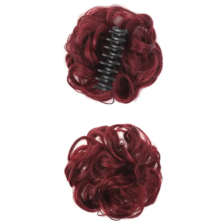 %E3%80%90Exclusive%20Offer%E3%80%91%20Fluffy%20Hair%20Messy%20Curly%20Hair%20Bun%20Wavy%20Hair%20Piece%20Updo%20Synthetic%20Chignon%20Natural%20Hair%20Extensions%20Claw%20Clip%20Bun%20Women%20-%20Image%204