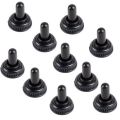 【Limited Time Only】 10PCS Waterproof Black Electrical Switch Covers 6mm Waterproof Rocker Mini Screw Switch Covers.