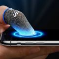Gaming Finger Sleeve Game Controller Sweatproof Gloves Breathable Fingertips For Mobile Games Touch Screen Finger Cots Cover.