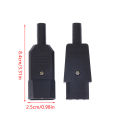 16A 250V Black IEC Straight Cable Plug Connector C13 C14 Female Male Plug Rewirable Power Connector 3 Pin AC Socket. 